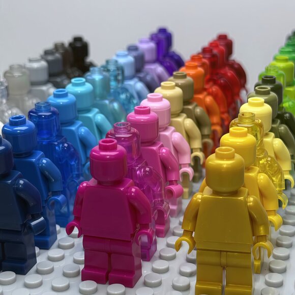 Monochrome Colorful Custom Minifigures Lot of 45 - Picture 2 of 7
